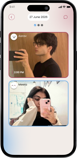 Parallel dual moments timeline