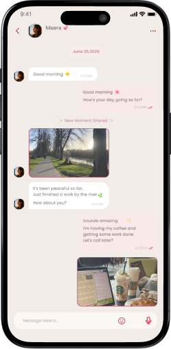 Parallel chat with shared moments